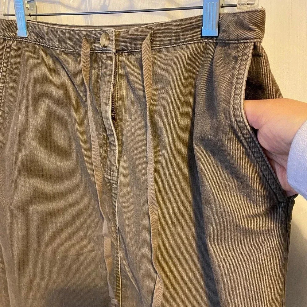 Eddies Bauer 100% Cotton Corduroy Short Skirt Women Size 6 Pockets - Picture 5 of 5